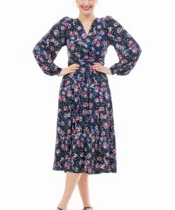 Jolie Moi Libby Blue Long Sleeve Midi Dress -Jolie Moi Sales unnamed file 10 scaled