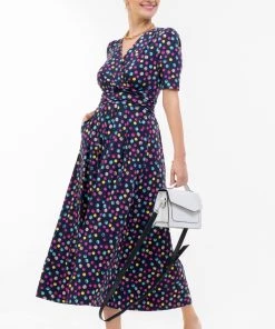 Jolie Moi Blue Oakley Wrap Maxi Dress -Jolie Moi Sales unnamed file 1006 scaled