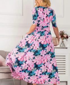 Jolie Moi Pink Freya Floral Print Maxi Dress -Jolie Moi Sales unnamed file 1011 scaled