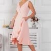 Jolie Moi Pink Eliza Frill Hem Dress -Jolie Moi Sales unnamed file 1055