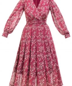 Jolie Moi Red Vanessa Long Sleeve Mesh Dress -Jolie Moi Sales unnamed file 1063 scaled