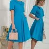 Jolie Moi Blue Sophia Button Collar Dress -Jolie Moi Sales unnamed file 1129