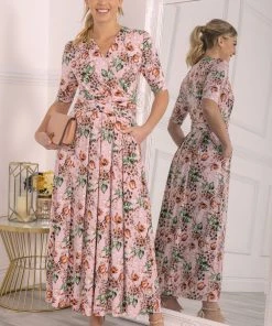 Jolie Moi Molly Pink Jersey Maxi Dress -Jolie Moi Sales unnamed file 1190 scaled