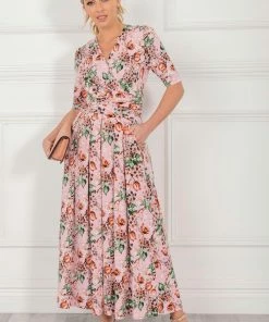Jolie Moi Molly Pink Jersey Maxi Dress -Jolie Moi Sales unnamed file 1192 scaled
