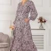 Jolie Moi Pink Allyn Long Sleeved Maxi Dress -Jolie Moi Sales unnamed file 121