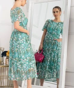 Jolie Moi Green Gianna Print Mesh Maxi Dress 12 Jolie Moi Green Gianna Print Mesh Maxi Dress -Jolie Moi Sales unnamed file 1217 scaled