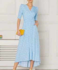 Jolie Moi Blue Elenora Ruched Sleeve Maxi Dress 15 Jolie Moi Blue Elenora Ruched Sleeve Maxi Dress -Jolie Moi Sales unnamed file 1232