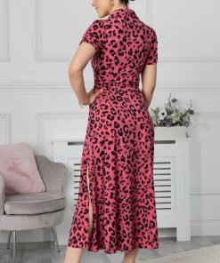 Jolie Moi Pink Jocelyn Maxi Shirt Dress -Jolie Moi Sales unnamed file 1237 scaled