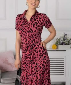 Jolie Moi Pink Jocelyn Maxi Shirt Dress -Jolie Moi Sales unnamed file 1238 scaled