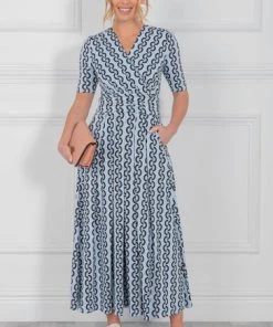 Jolie Moi Blue Genesis Print Wrap Maxi Dress 15 Jolie Moi Blue Genesis Print Wrap Maxi Dress -Jolie Moi Sales unnamed file 1246