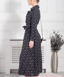Jolie Moi Blue Long Sleeve Shirt Maxi Dress -Jolie Moi Sales unnamed file 1256 scaled