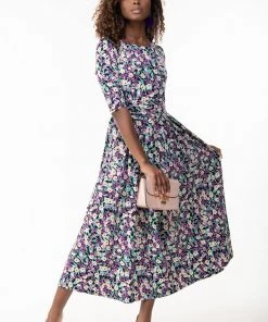 Jolie Moi Purple Pauline Sleeved Maxi Dress -Jolie Moi Sales unnamed file 1277 scaled