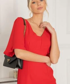 Jolie Moi Red Beverly Bodycon Dress -Jolie Moi Sales unnamed file 1290 scaled