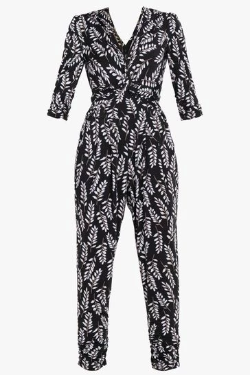 Jolie Moi Cheryl Animal Print Black Jumpsuit 8 Jolie Moi Cheryl Animal Print Black Jumpsuit - Image 6