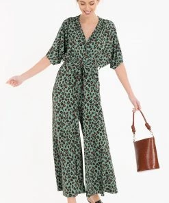 Jolie Moi Green Bianca Floral Print Jumpsuit -Jolie Moi Sales unnamed file 1336 scaled