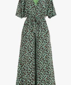 Jolie Moi Green Bianca Floral Print Jumpsuit -Jolie Moi Sales unnamed file 1339