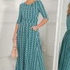Jolie Moi Cierra Green 3/4 Sleeve Maxi Dress -Jolie Moi Sales unnamed file 134