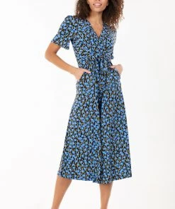 Jolie Moi Blue Bess Floral Print Tie Waist Jumpsuit -Jolie Moi Sales unnamed file 1363 scaled