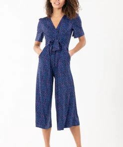 Jolie Moi Blue Bess Tie Waist Jumpsuit -Jolie Moi Sales unnamed file 1397 scaled