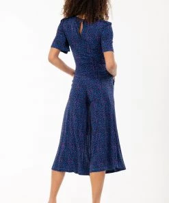 Jolie Moi Blue Bess Tie Waist Jumpsuit -Jolie Moi Sales unnamed file 1399 scaled