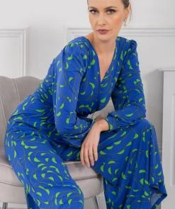 Jolie Moi Blue Devora Long Sleeve Jumpsuit -Jolie Moi Sales unnamed file 1419 scaled