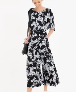 Jolie Moi Cleo Floral Print Black Jumpsuit -Jolie Moi Sales unnamed file 1424 scaled
