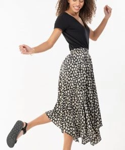 Jolie Moi Animal Print Hanky Hem Black Maxi Skirt -Jolie Moi Sales unnamed file 1436 scaled