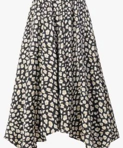 Jolie Moi Animal Print Hanky Hem Black Maxi Skirt -Jolie Moi Sales unnamed file 1439