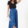Jolie Moi Blue Hanky Hem Midi Skirt -Jolie Moi Sales unnamed file 1440