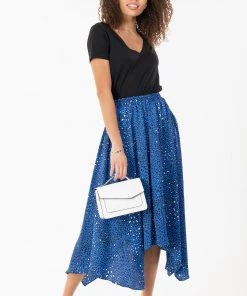 Jolie Moi Blue Hanky Hem Midi Skirt -Jolie Moi Sales unnamed file 1443 scaled