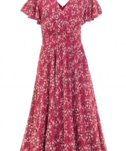 Jolie Moi Red Stacy Cross Front Mesh Dress -Jolie Moi Sales unnamed file 153 scaled