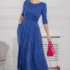 Jolie Moi Dorothy Animal 3/4 Sleeve Maxi Dress