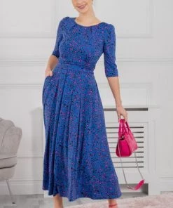 Jolie Moi Dorothy Animal 3/4 Sleeve Maxi Dress -Jolie Moi Sales unnamed file 169