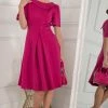 Jolie Moi Pink Sophia Button Collar Dress -Jolie Moi Sales unnamed file 183
