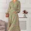 Jolie Moi Green Allyn Long Sleeved Maxi Dress -Jolie Moi Sales unnamed file 196