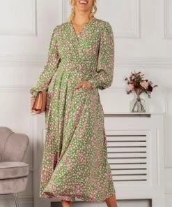 Jolie Moi Green Allyn Long Sleeved Maxi Dress 15 Jolie Moi Green Allyn Long Sleeved Maxi Dress -Jolie Moi Sales unnamed file 202