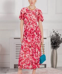 Jolie Moi Pink Gianna Print Mesh Maxi Dress -Jolie Moi Sales unnamed file 23 scaled