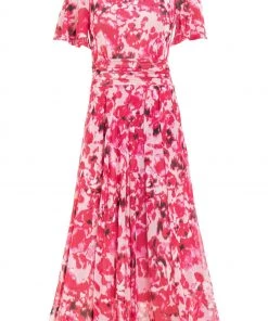 Jolie Moi Pink Gianna Print Mesh Maxi Dress -Jolie Moi Sales unnamed file 26 scaled