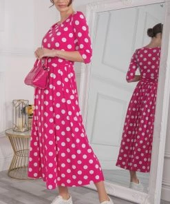 Jolie Moi Pink Deasia Polka Dot Print Maxi Dress 13 Jolie Moi Pink Deasia Polka Dot Print Maxi Dress -Jolie Moi Sales unnamed file 264 scaled