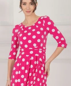 Jolie Moi Pink Deasia Polka Dot Print Maxi Dress 14 Jolie Moi Pink Deasia Polka Dot Print Maxi Dress -Jolie Moi Sales unnamed file 265 scaled