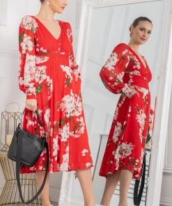 Jolie Moi Red Gianna Long Sleeve Mesh Dress 13 Jolie Moi Red Gianna Long Sleeve Mesh Dress -Jolie Moi Sales unnamed file 271 scaled