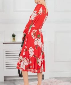 Jolie Moi Red Gianna Long Sleeve Mesh Dress 14 Jolie Moi Red Gianna Long Sleeve Mesh Dress -Jolie Moi Sales unnamed file 272 scaled