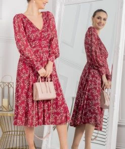 Jolie Moi Purple Gianna Long Sleeve Mesh Dress -Jolie Moi Sales unnamed file 278 scaled