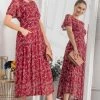 Jolie Moi Red Julita Mesh Maxi Dress -Jolie Moi Sales unnamed file 281
