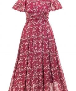 Jolie Moi Red Julita Mesh Maxi Dress -Jolie Moi Sales unnamed file 286 scaled