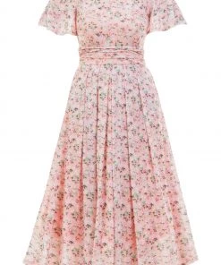 Jolie Moi Orange Gianna Print Mesh Maxi Dress -Jolie Moi Sales unnamed file 33 scaled