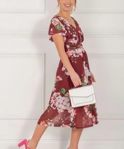 Jolie Moi Bethany Red Mesh Midi Dress -Jolie Moi Sales unnamed file 335 scaled