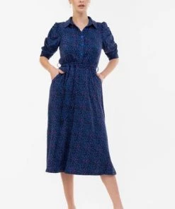 Jolie Moi Animal Calla Ruched Sleeve Shirt Dress -Jolie Moi Sales unnamed file 381