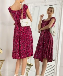 Jolie Moi Pink Lindsey Bow Front Midi Dress -Jolie Moi Sales unnamed file 4 scaled