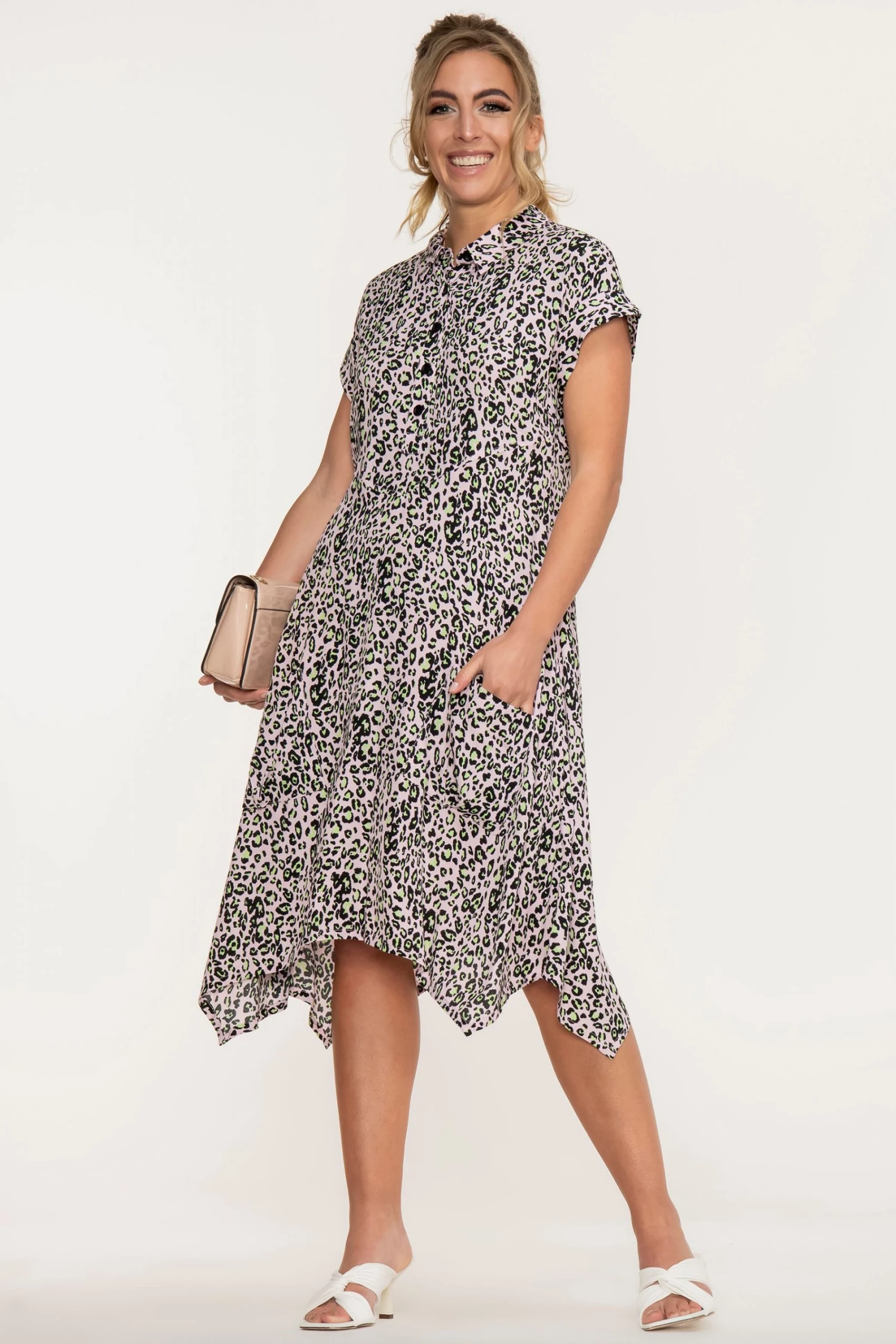 Jolie Moi Pink Mabley Hanky Hem Tunic 5 Jolie Moi Pink Mabley Hanky Hem Tunic - Image 3